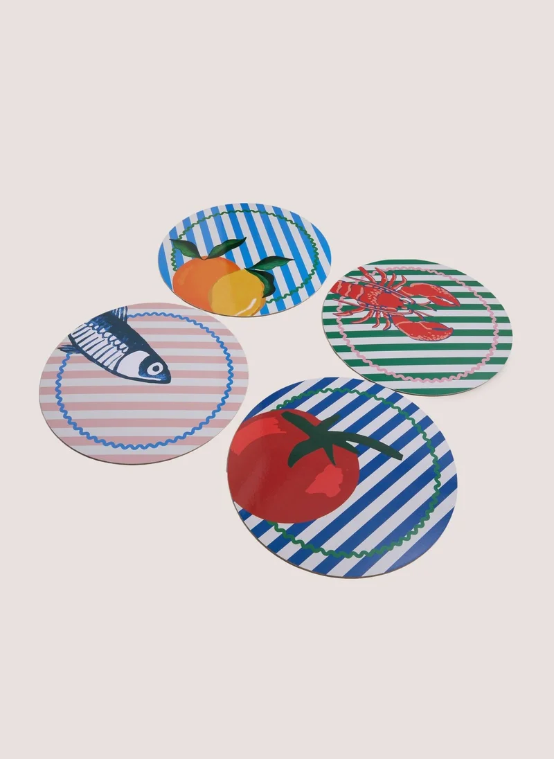 ماتلان 4 Pack Multicolour Sorrento Placemats
